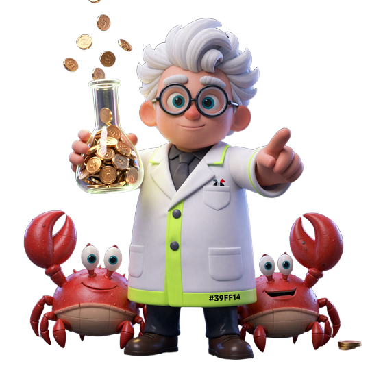 Professor Slot und Bonus Crab pr&auml;sentieren den 500&euro; Willkommensbonus im CasinoLab Casino